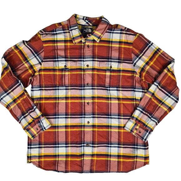 The North Face Other - The North Face Flannel Shirt Adult 2XL Plaid Button Up Long Sleeve Casual Mens